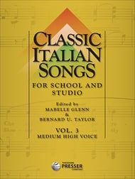 Classic Italian Songs-Vol 3-Med Hi Vocal Solo & Collections sheet music cover